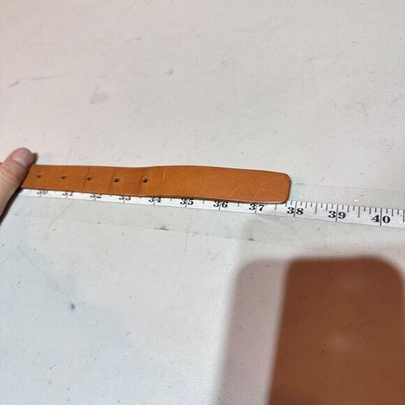 Vintage Banana Republic Women's Genuine Leather Buckle Waist Belt Brown Medium - Picture 13 of 14